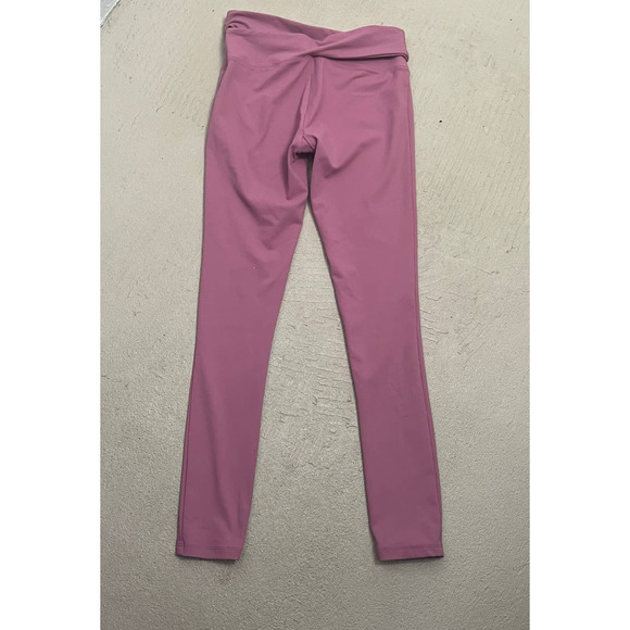 Year of Ours Veronica Pink Cross Over High Rise Leggings Size M - Picture 3 of 7